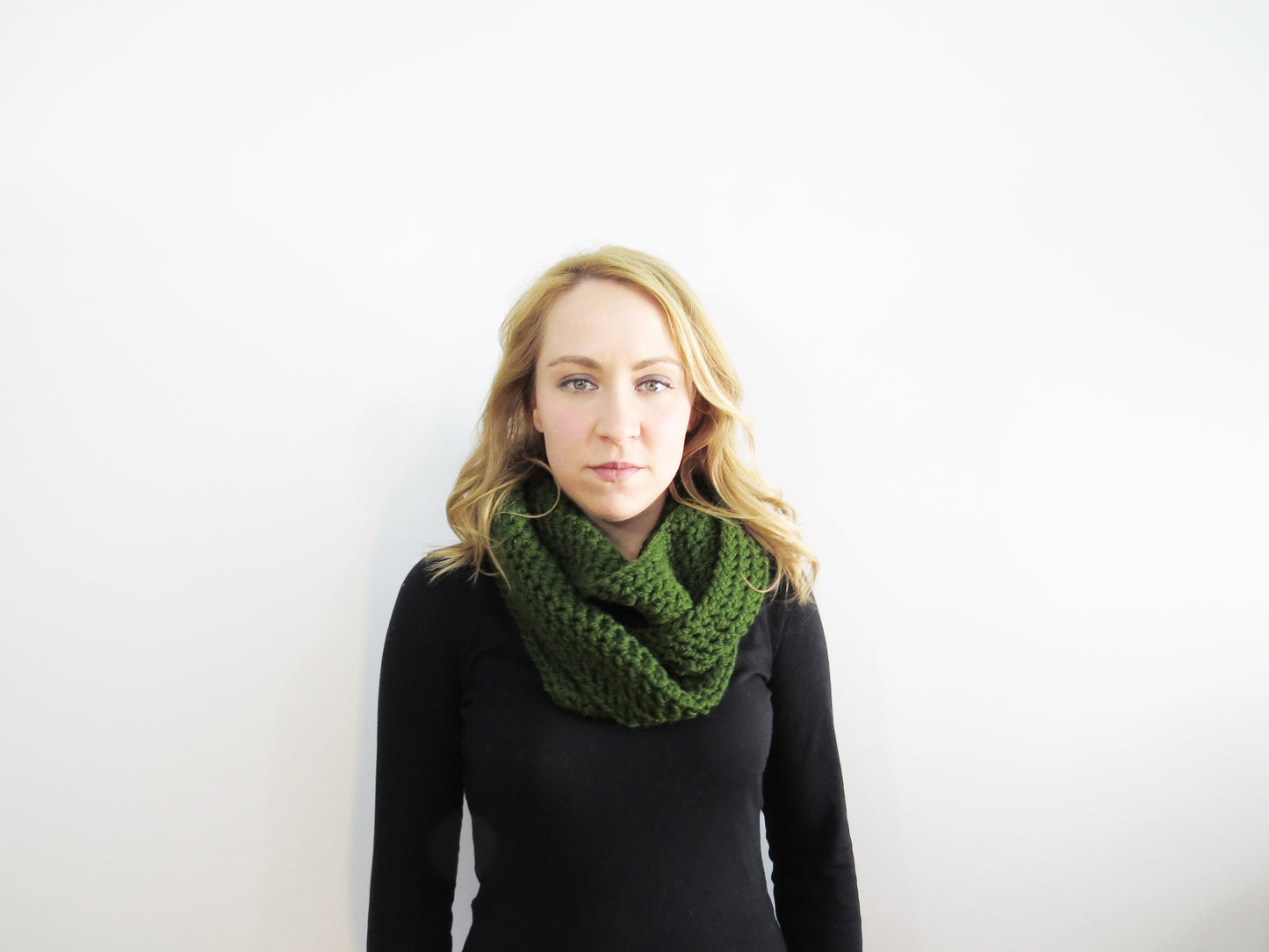 The Willows Infinity Scarf in Green