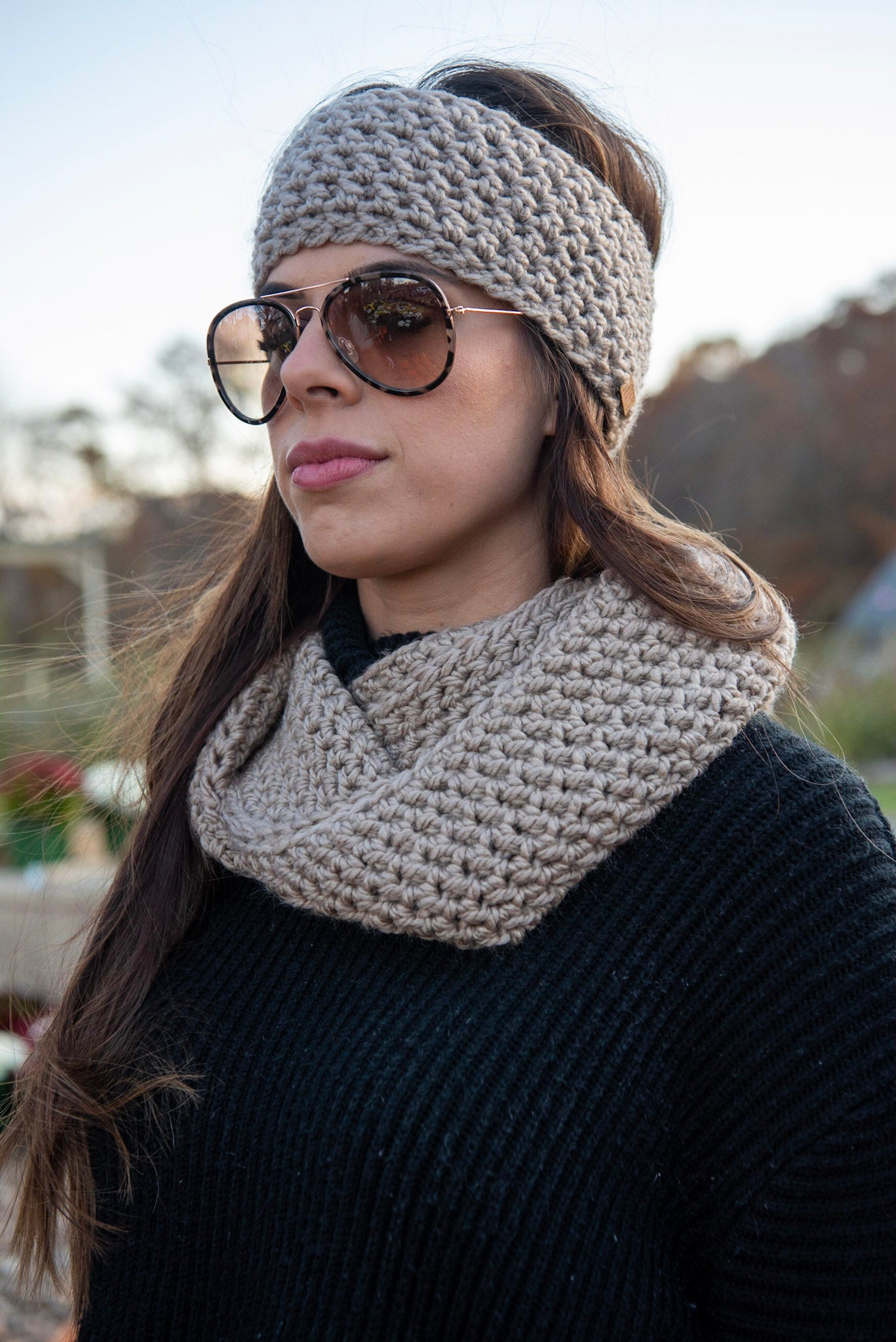 The Anderson Ear Warmer in Beige