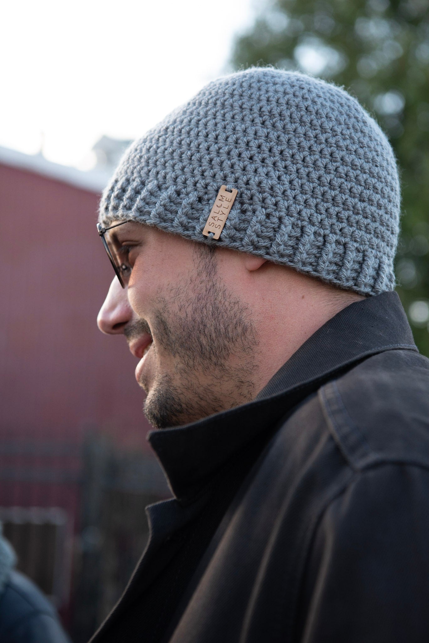 The Dunnie Beanie Hat in Light Gray