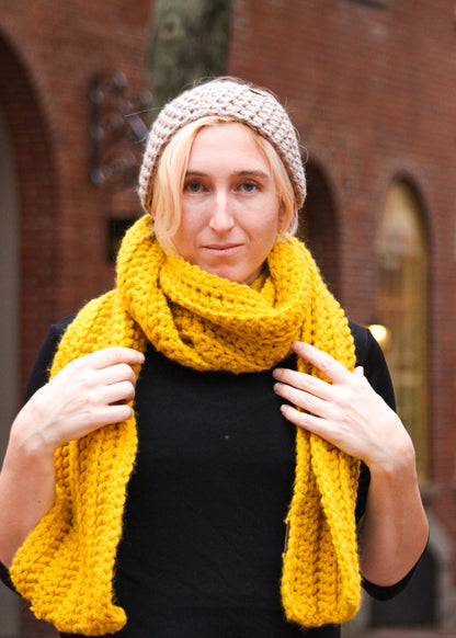 The Forest River Scarf in Yellow