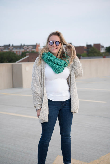 The McIntire Cowl Scarf in Mint