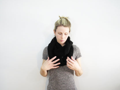 The Willows Infinity Scarf in Black