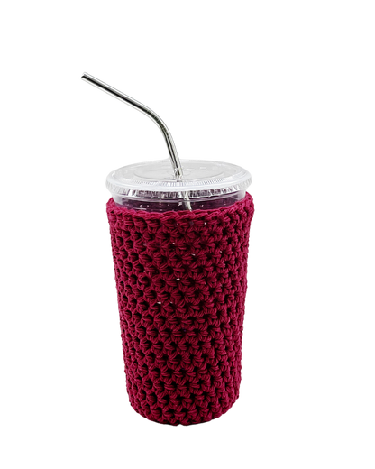 Ruby Red Iced Coffee Cozy